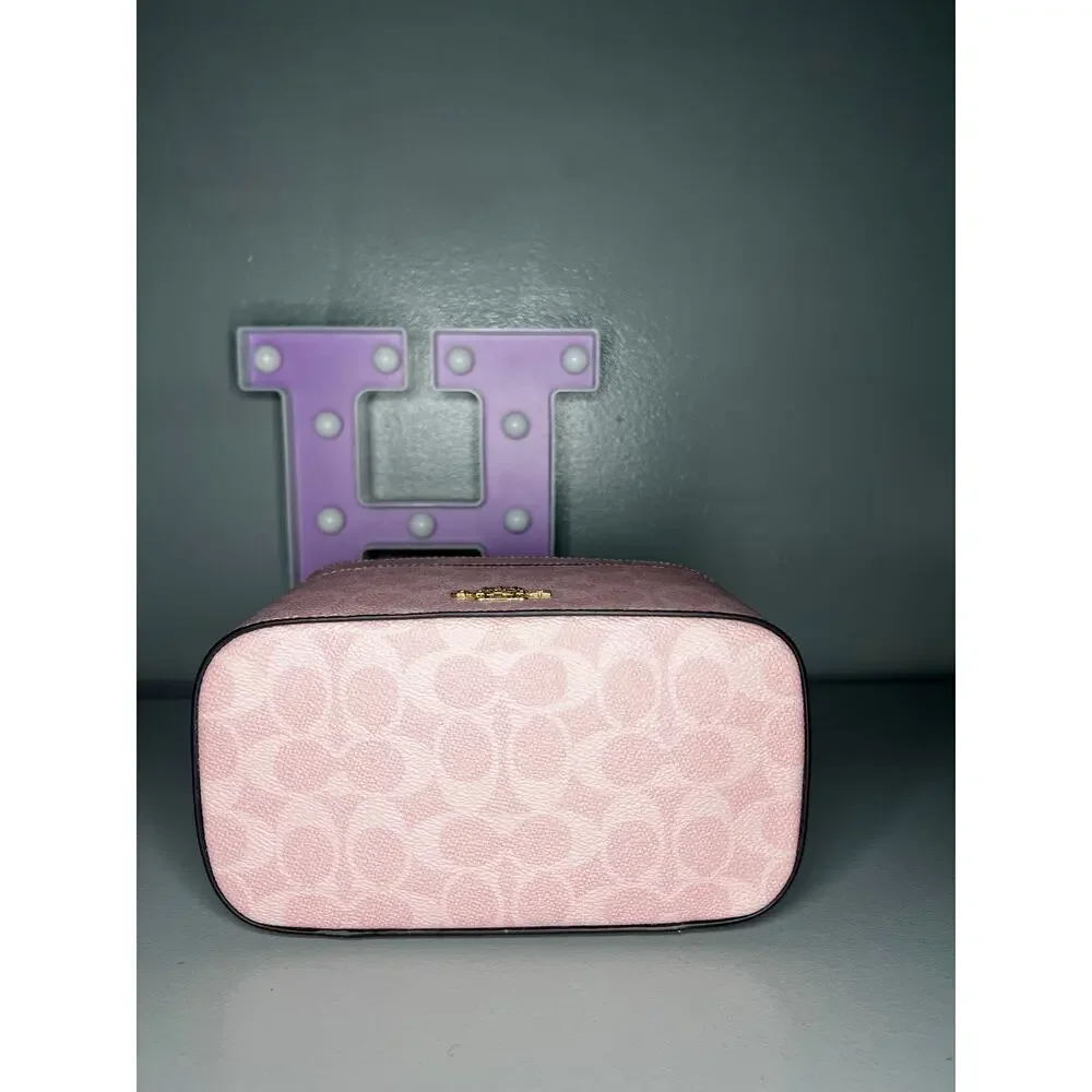 Coach Powder Pink Vanity Cosmetics Case